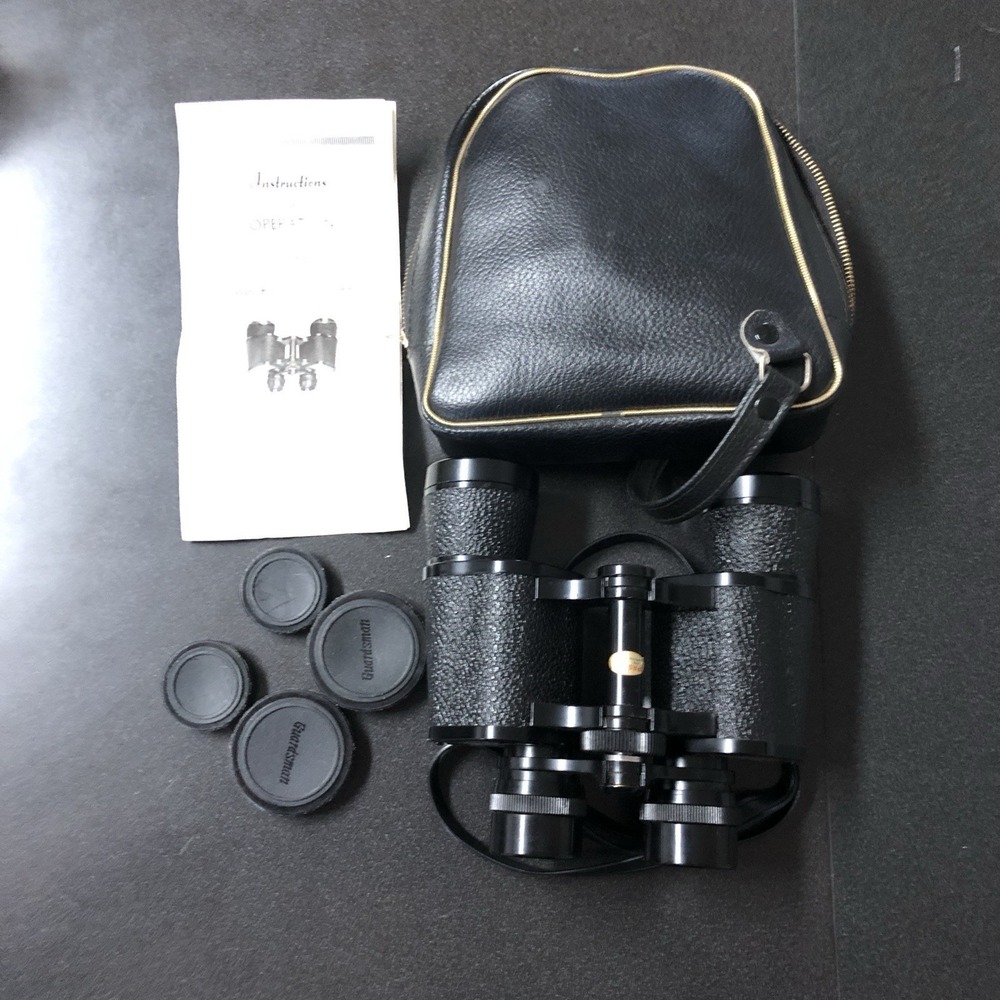 Vtg Sans & Streiffe 816 Guardsman Prima Lock Prisms 7 x 35 Binoculars Orig Case